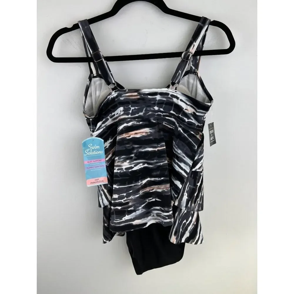 Women’s Swim Solutions Tummy Control One Piece Swimsuit 8 - Picture 6 of 8